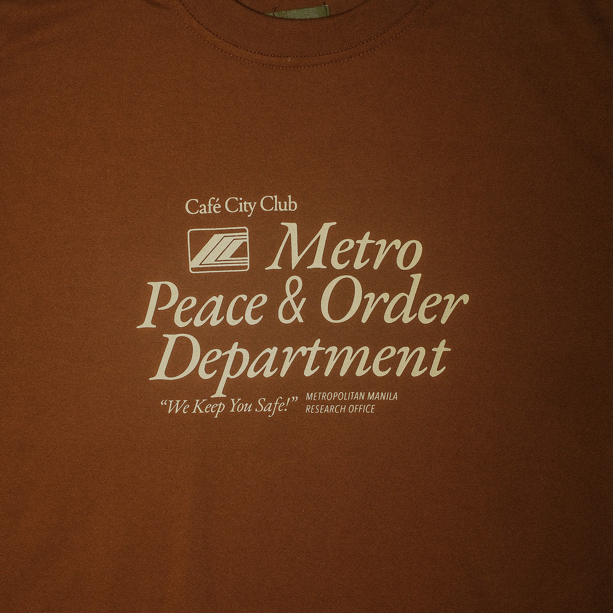 Metro Peace & Order T-Shirt "Brown"