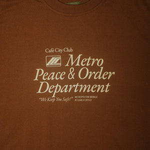 Metro Peace & Order T-Shirt "Brown"